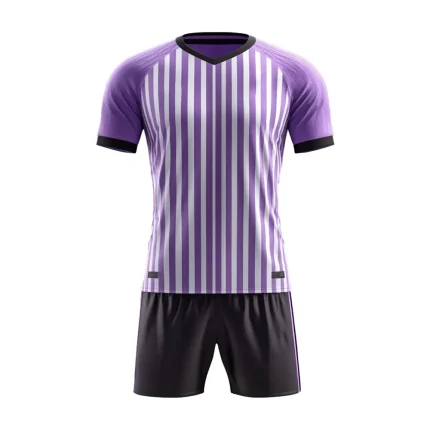 Purpel And Black Soccer Uniform